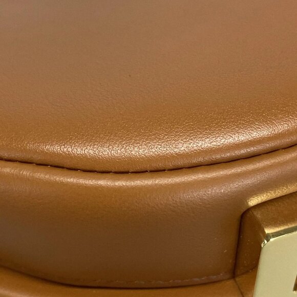 Auth FENDI Fendi Graffi Mini 8BS081 Brown Leather Shoulder Bag - Picture 6 of 14